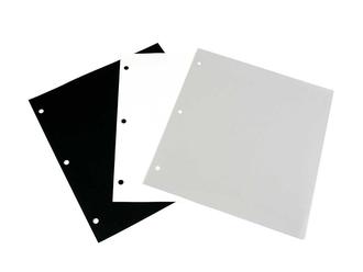 Hard Photo Sleeves Clear and ridged plastic + paper inserts +